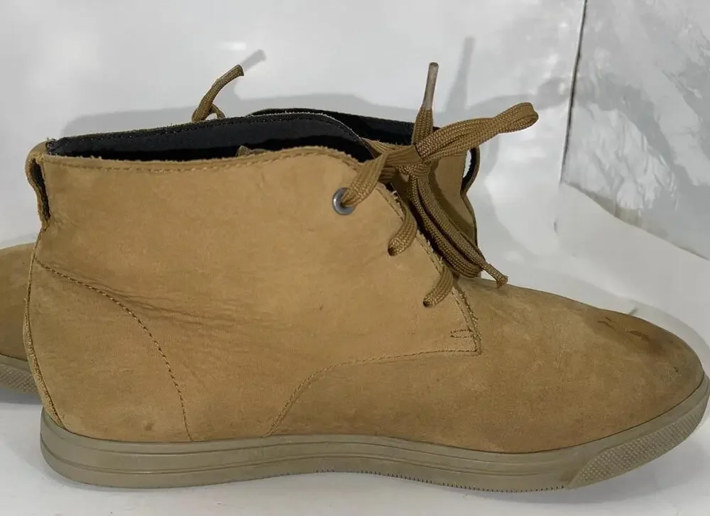 Under Armour Boots Youth Size 7Y Brown Faux Leather Chukka Casual Lace Up Ankle